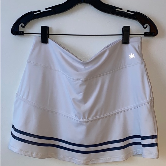 Kyodan Pants - White Skort with Navy Stripes